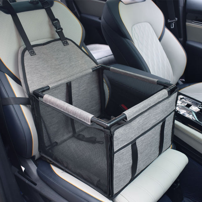 Light Gray Easy Install Dog Car Seat