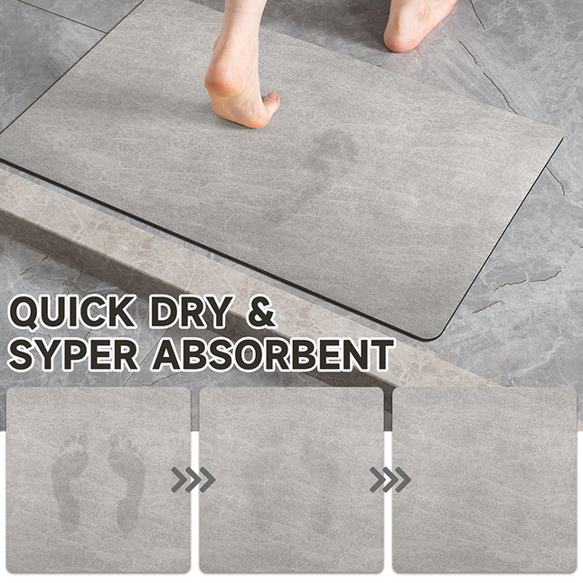 Oval dark Beige Quick-Dry Absorbent Non-Slip Bath Rug for Bathroom Kitchen & Entryway 50x80cm – product detail