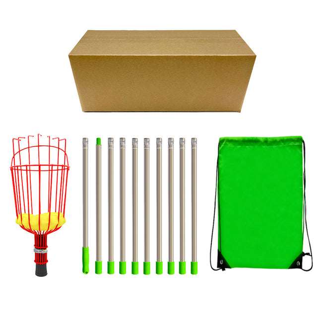 Fruit picking tool with telescopic pole