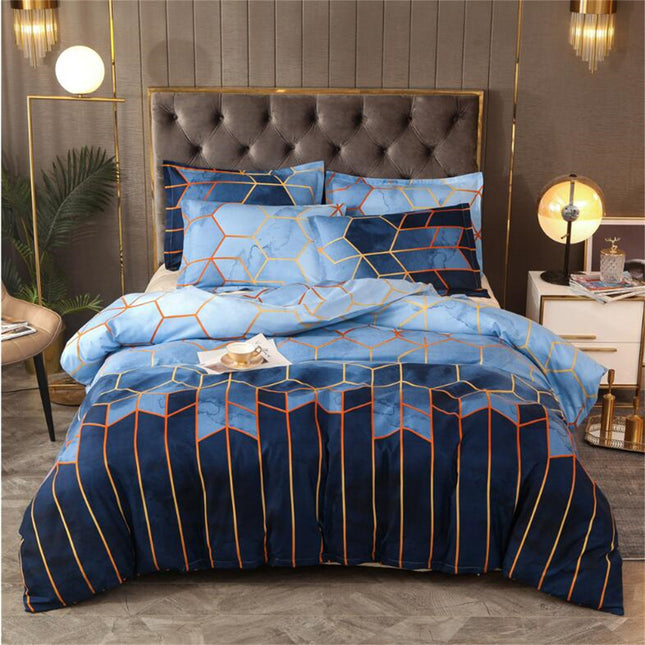 Geometric Print Duvet Cover