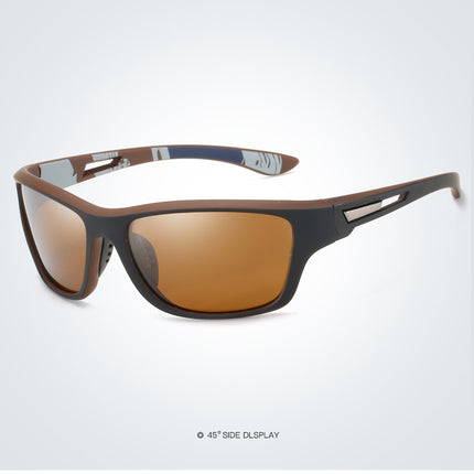 2 pcs Stylish Polarized Sports Sunglasses - UV Protection, Lightweight, Ideal for Fishing & Outdoor Activities