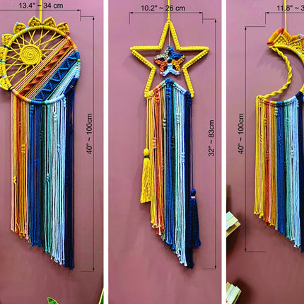 Colorful Tassel Dream Catcher - Bohemian Style Wall Decor (Sun)