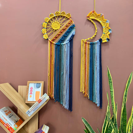 Colorful Tassel Dream Catcher - Bohemian Style Wall Decor (Sun)