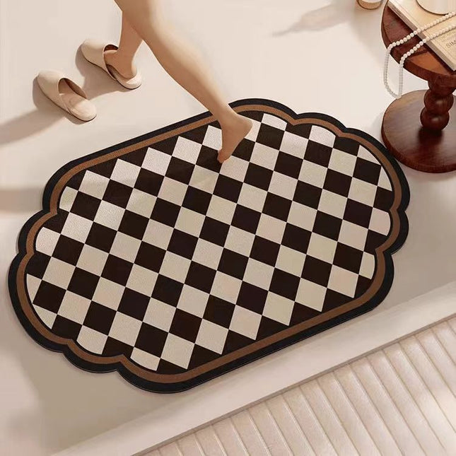 Lattice Diatomaceous Earth Bathroom Mat