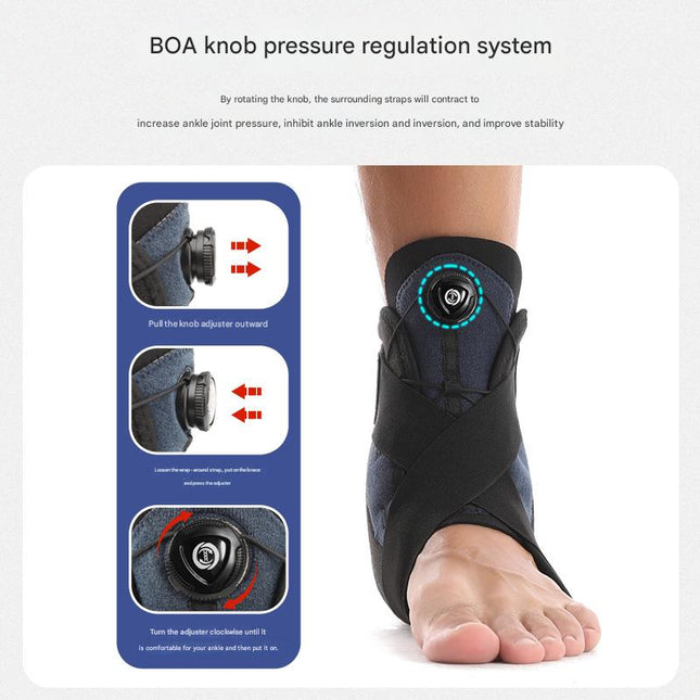 1 Pair Black Pink Adjustable Ankle Brace Compression Support for Running Sports and Ankle Recovery – product detail