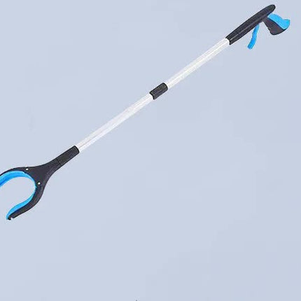 Blue Foldable Grabber Tool with Silicone Non-Slip Claws - Ideal for Litter Picking, Outdoor Use, and Household Cleaning