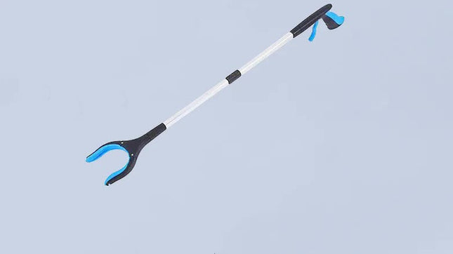Blue Foldable Grabber Tool with Silicone Non-Slip Claws