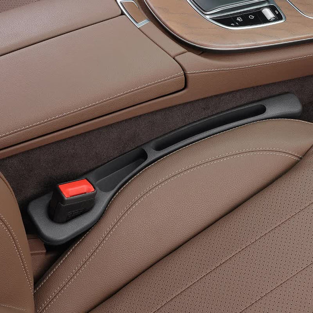 Black Car Seat Gap Filler 2 Pieces Car Interior Storage Organizer for Front Seat Seam – product detail