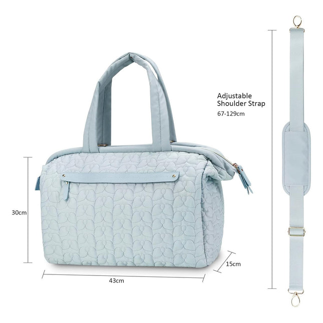 Pink Quilted Pattern Large Capacity Mummy Bag – product detail