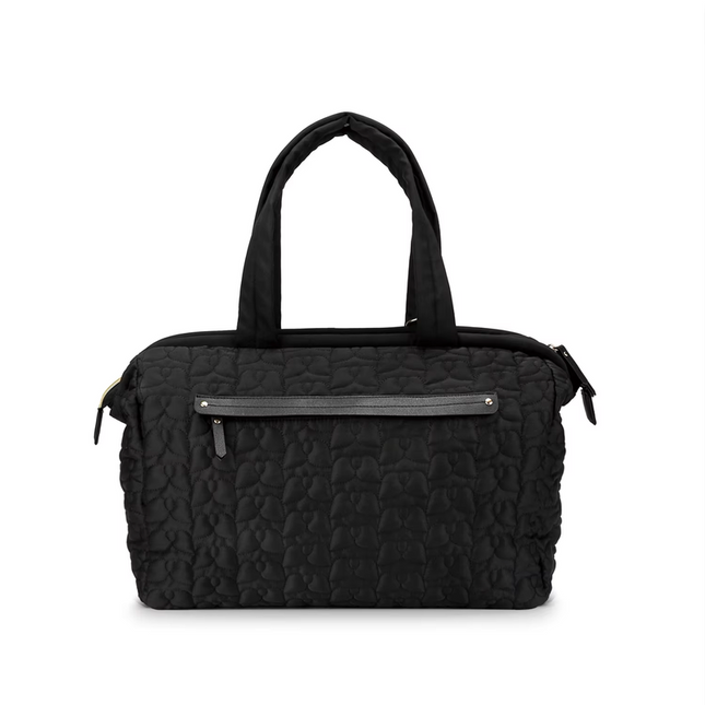 Black Quilted Pattern Large Capacity Mummy Bag