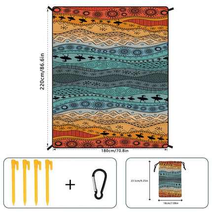 Style STD-001-17 Brown Quick Dry Beach Mat Sand Proof Waterproof Outdoor Picnic Blanket – design and finish