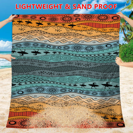Style STD-001-42 Green Quick Dry Beach Mat Sand Proof Waterproof Outdoor Picnic Blanket - Compact & Lightweight