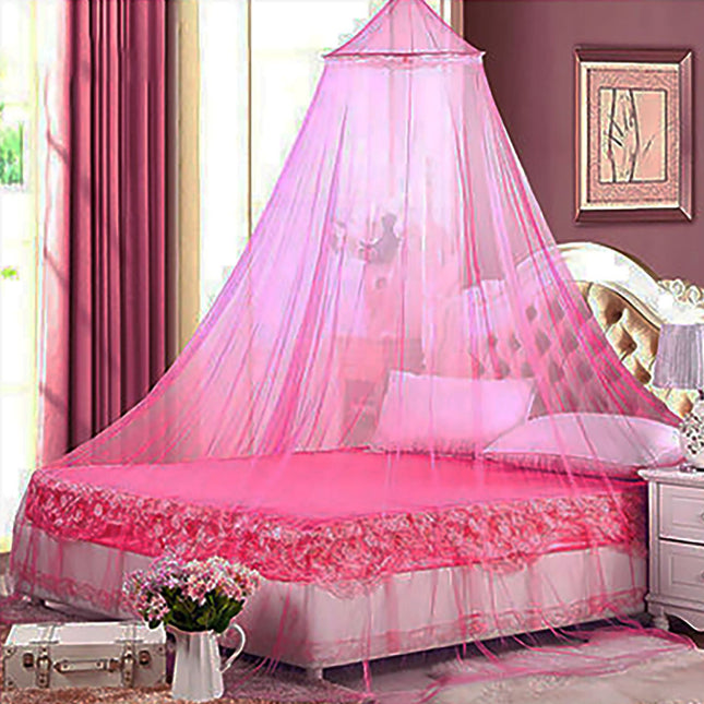 Pink Hanging Princess Bed Canopy Mosquito Net