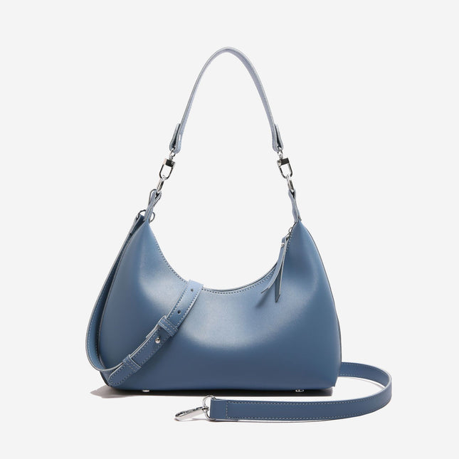 Blue Women's Trendy PU Leather Shoulder Bag