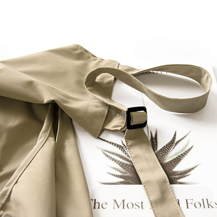 Grey Waterproof & Oil-Proof Apron - Adjustable Kitchen Apron with Pockets