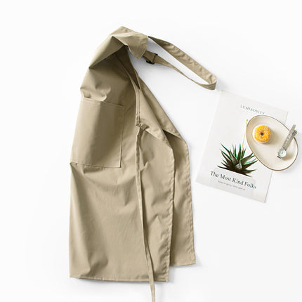 Black Waterproof & Oil-Proof Apron - Adjustable Kitchen Apron with Pockets