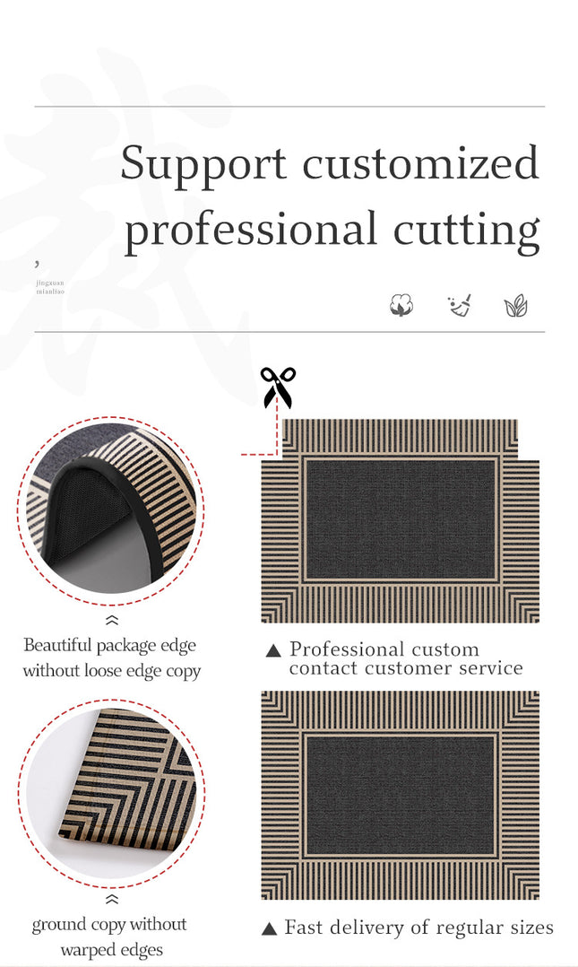 50 80cm Brown Style 2 Geometric Patterns Outdoor Entryway Mat – product detail