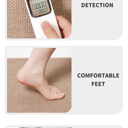 Grey Quick Dry Bathroom Rug - Non-Slip PVC Foam, Super Absorbent, 50x80cm