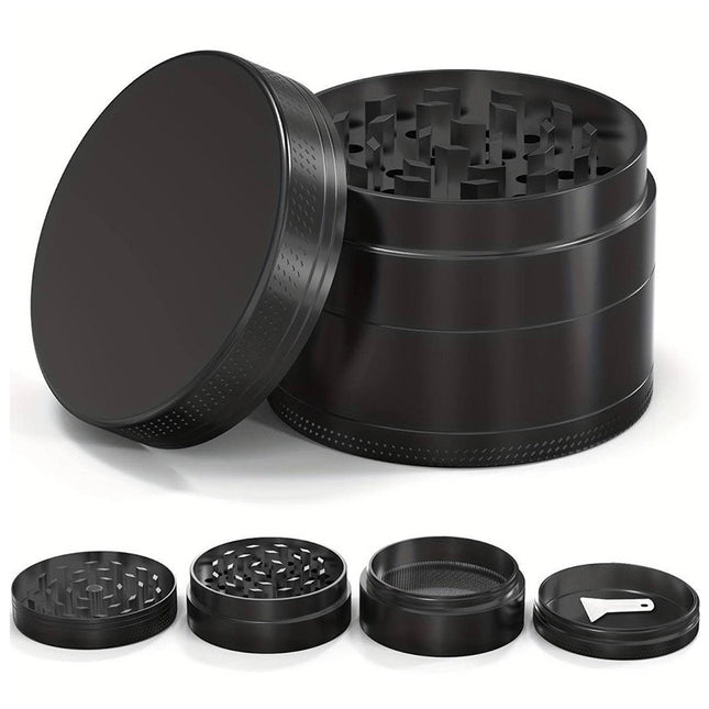 Grey Premium 4-Layer Zinc Alloy Herb Grinder – product detail