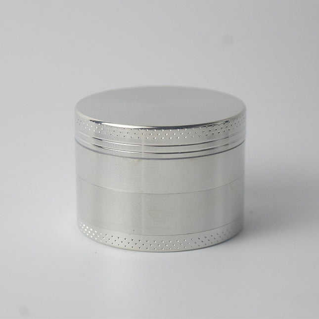 Silver Premium 4-Layer Zinc Alloy Herb Grinder