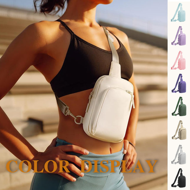 Light Blue Trendy Waterproof Sling Bag – product detail