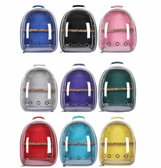 Grey Stylish Transparent PVC Pet Carrier Backpack – product detail