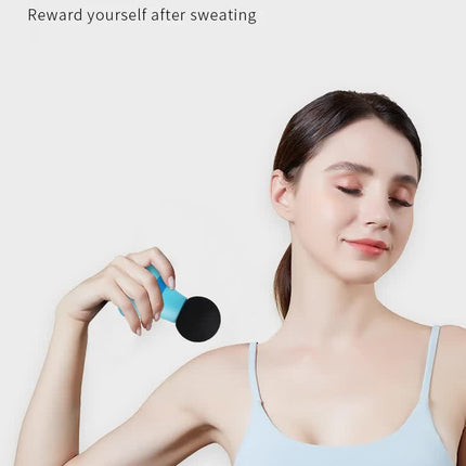 2 Pcs Blue Mini Massage Gun - 6-Speed Muscle Relaxer, USB Rechargeable, Portable Fascia Massager for Home Use