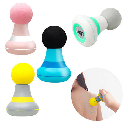 2 Pcs Pink Mini Massage Gun - 6-Speed Muscle Relaxer, USB Rechargeable, Portable Fascia Massager for Home Use