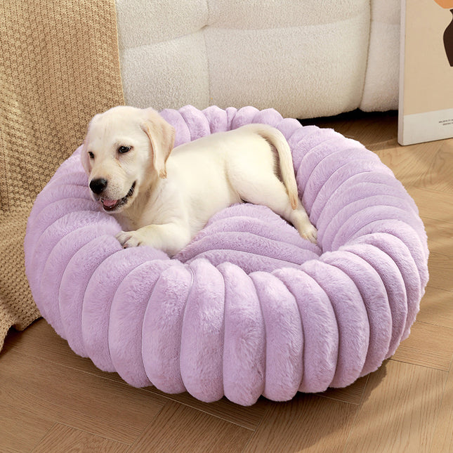 Purple Plush Pet Bed