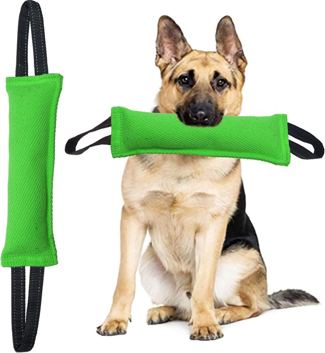 Green Durable 2-Pack Tug-of-War Dog Training Toy