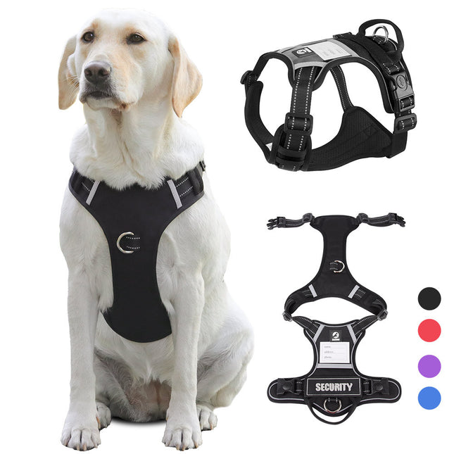 Size L Red Reflective No-Pull Dog Harness – product detail