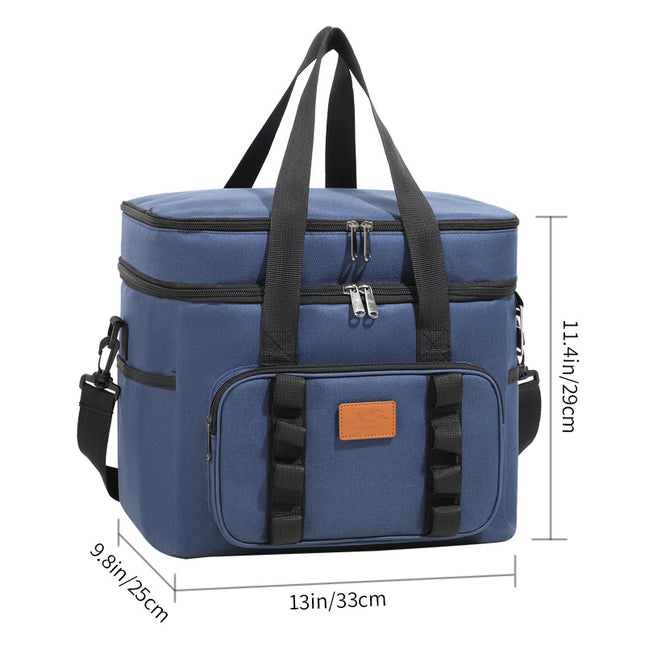 Navy Blue 23L Extra Large Insulated Cooler Bag with Double Layers