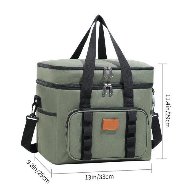 Green 23L Extra Large Insulated Cooler Bag with Double Layers