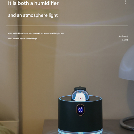 White Astronaut Humidifier with LED Night Light - Whisper Quiet for Bedroom