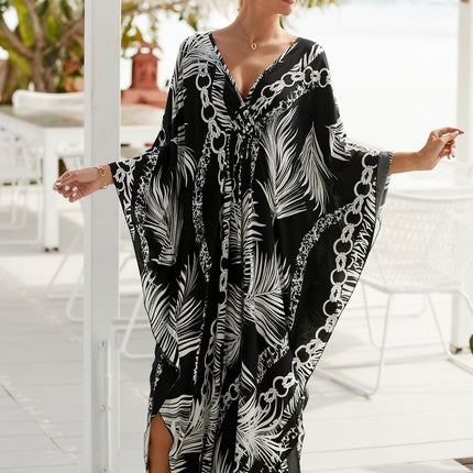 Style 6 Loose Fit Caftan Dress - Resort Style Beach Coverup for Women