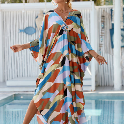Style 11 Loose Fit Caftan Dress - Resort Style Beach Coverup for Women