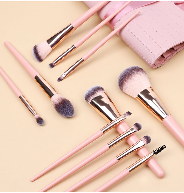 Pink 11 Pcs Makeup Brush Set – product detail