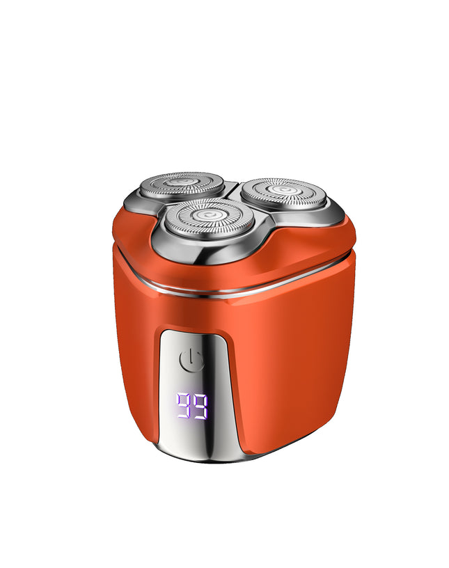 Orange Mini Electric Shaver for Men