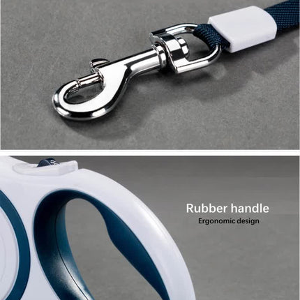Coffee 5M Pet Leash Retractable - Tangle-Free, Extendable Pet Leash for Walking