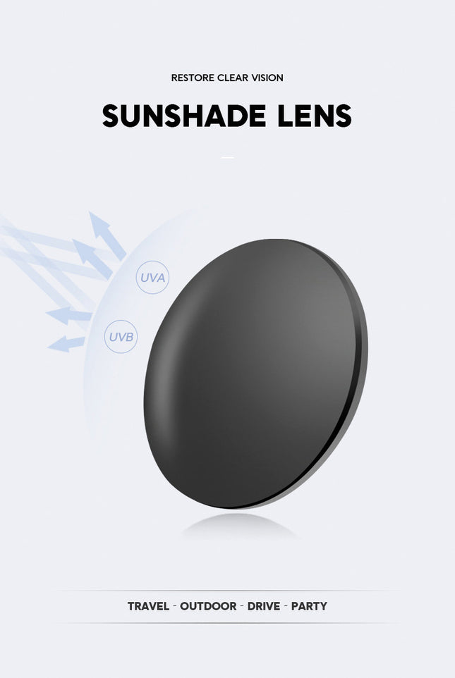 Gold Plus Black 2-PCS Retro Oval Sunglasses with UV Protection for Men & Women – product detail