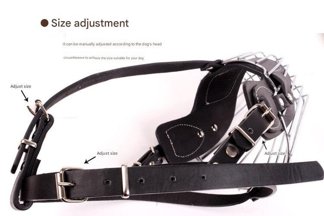 Black Metal Basket Dog Muzzle – product detail