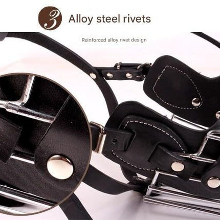 Black Metal Basket Dog Muzzle - Anti-Bite & Anti-Barking - M