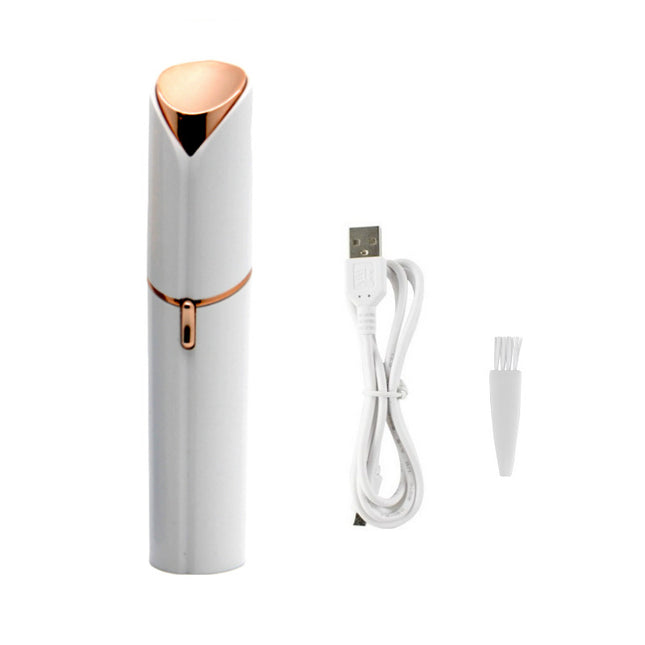 White Mini Lipstick Electric Shaver