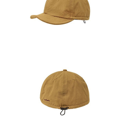 Khaki Minimalist Baseball Cap - Unisex Retro Streetwear Hat