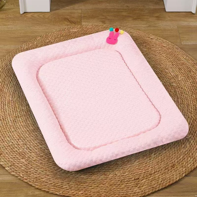 Pink Breathable Cooling Pet Mat (M : 42x58cm)