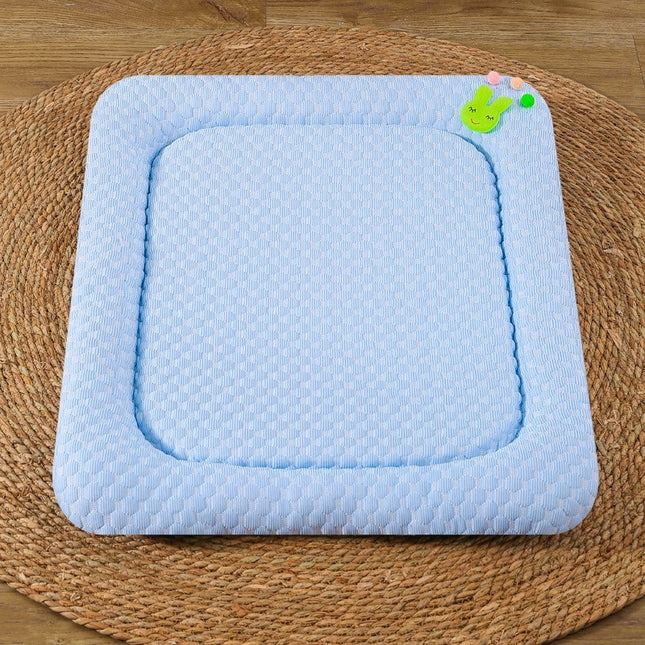 Blue Breathable Cooling Pet Mat (M : 42x58cm)