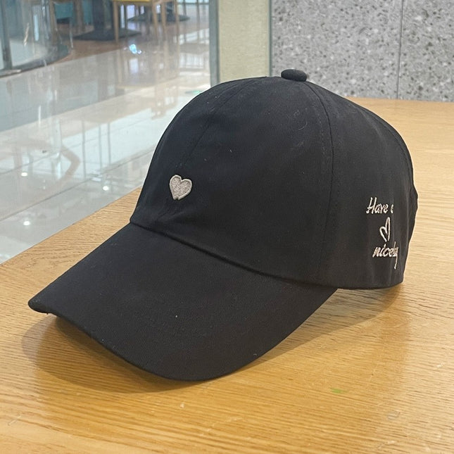 Black Stylish Ponytail Opening Baseball Cap