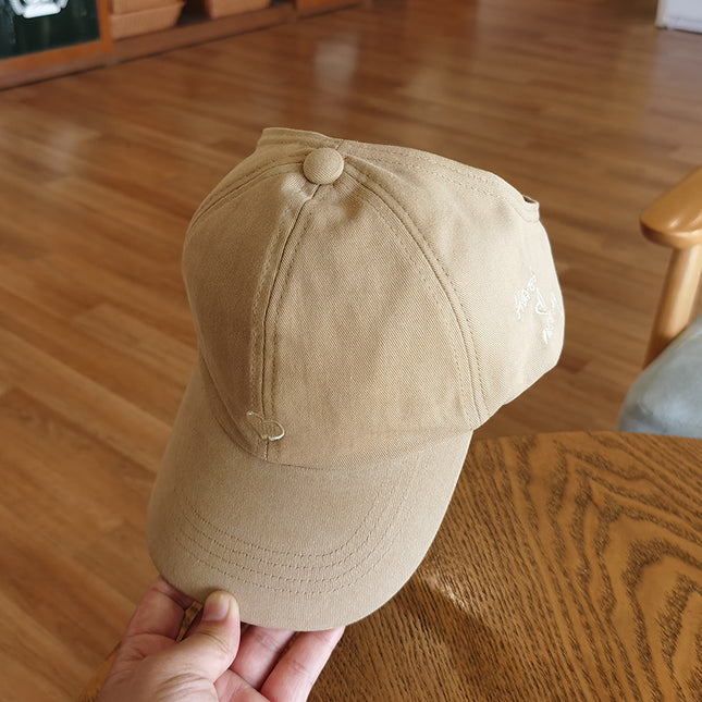 Khaki Stylish Ponytail Opening Baseball Cap