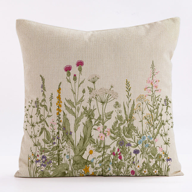 Style 3 Wildflower Linen Pillow Cover