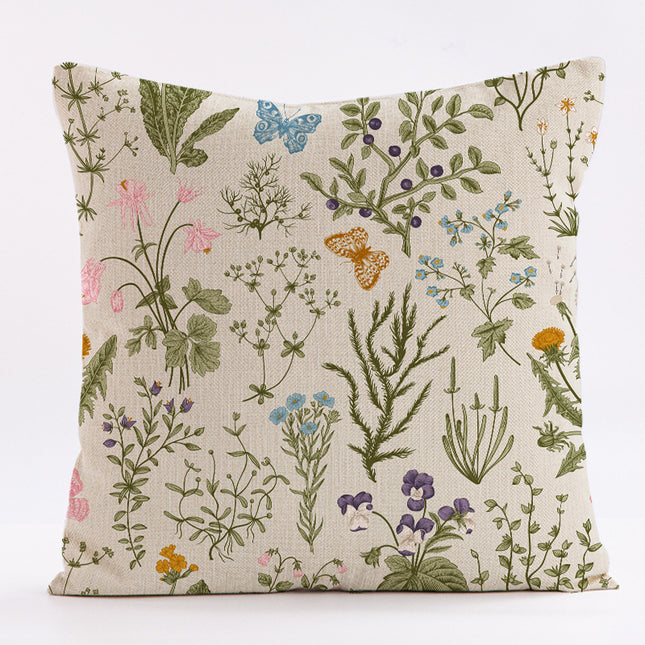 Style 4 Wildflower Linen Pillow Cover